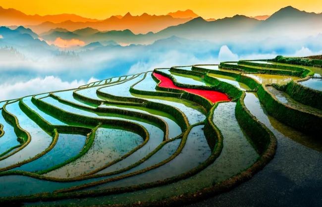 Tiger Mouth of Hani Rice Terraces, Yunnan